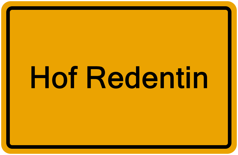 Handelsregisterauszug Hof Redentin